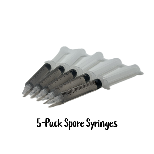 5-Pack 10cc Spore Syringes