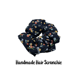 Handmade Hair Scrunchie handmade scrunchie, handmade mushroom scrunchie, handmade tiedie scrunchie, handmade mushroom accessories