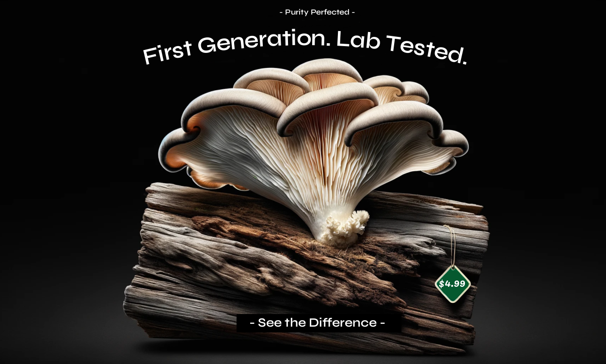 First Generation Lab Isolated Gourmet Mushroom Liquid Cultures and Spores